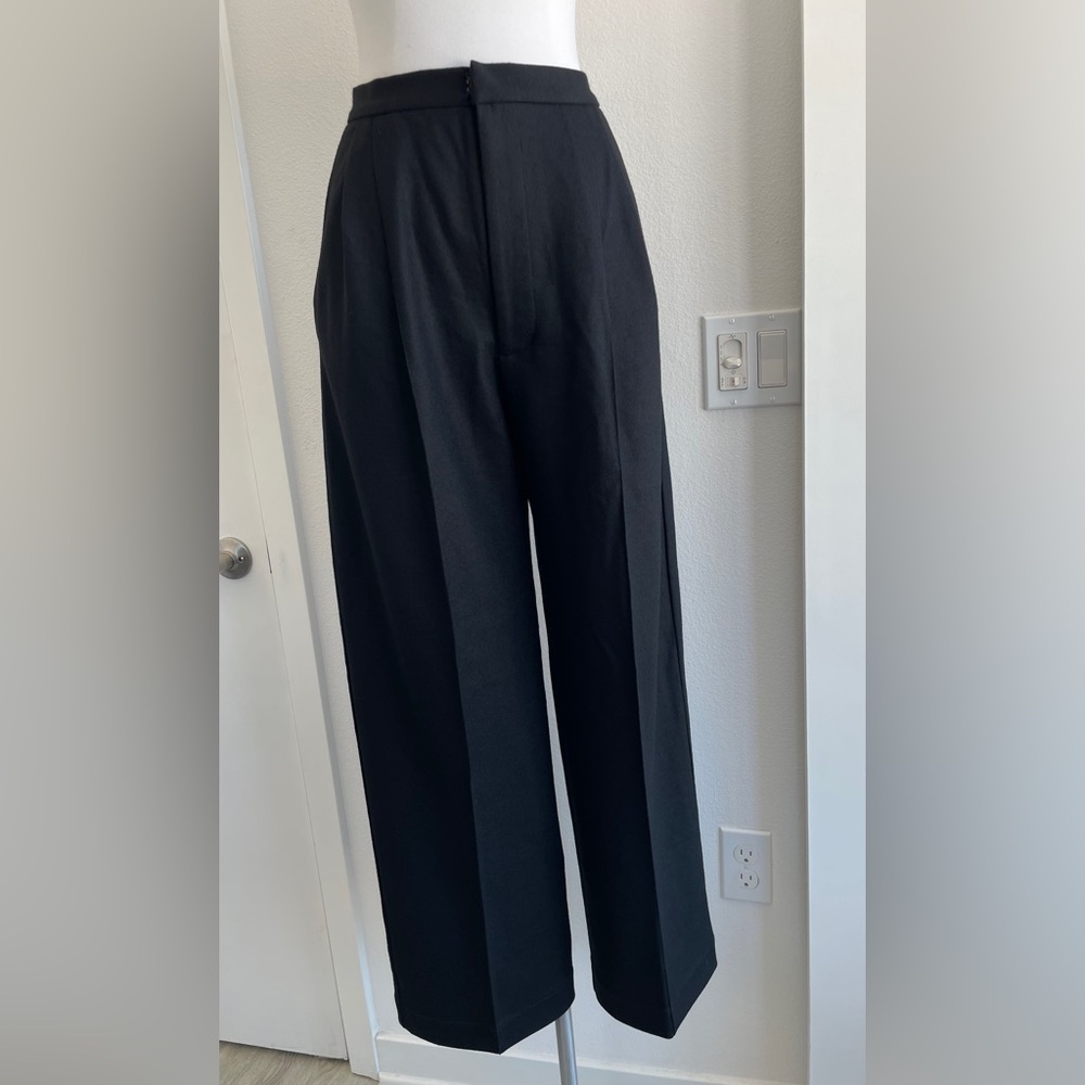 Black High-Waist Wide-Leg Pants